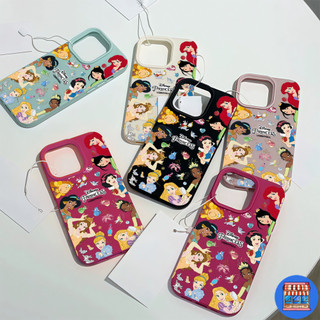 COD-ในไทย💟เคสแฟชั่น เจ้าหญิงสวย สําหรับ iPhone 7 8 X 11 12 13 14 15 TPU เคสโทรศัพท์พื้นผิวลิ้นจี่ Unisex
