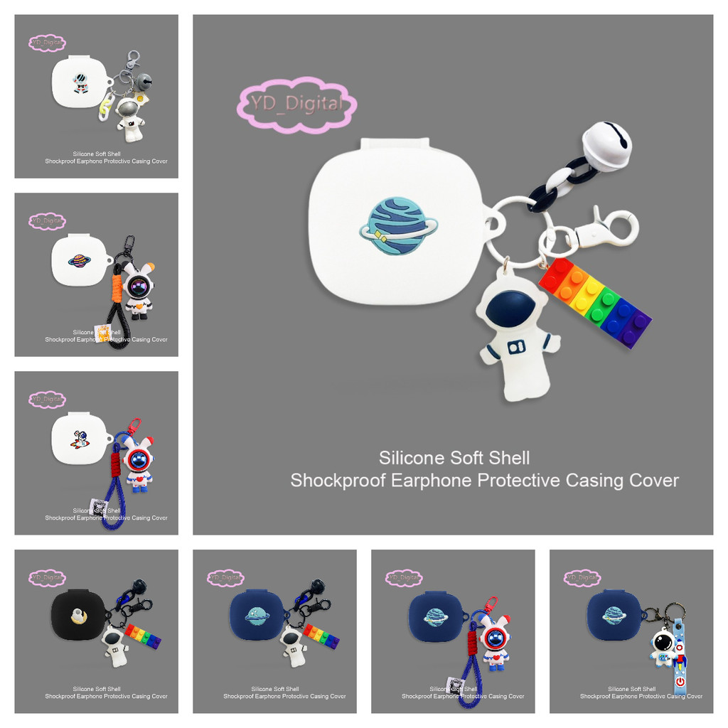 for 1MORE Ear Clip S12  Earphone Case Cartoon Silicone Headphone Soft Shell  Waterproof Headset Prot