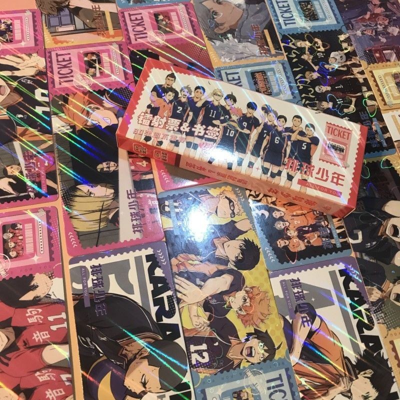 40ชิ้น/แพ็ค ไฮคิว!! ตั๋วเลเซอร์ที่คั่นหนังสือสี่เหลี่ยม 40 ชิ้น LOMO โปสการ์ด Yu Nishoya Hinata Shoyo Tobio Kageyama sugawara koushi Keishima Tsuki Kozume Kenma คอลเลกชันการ์ด