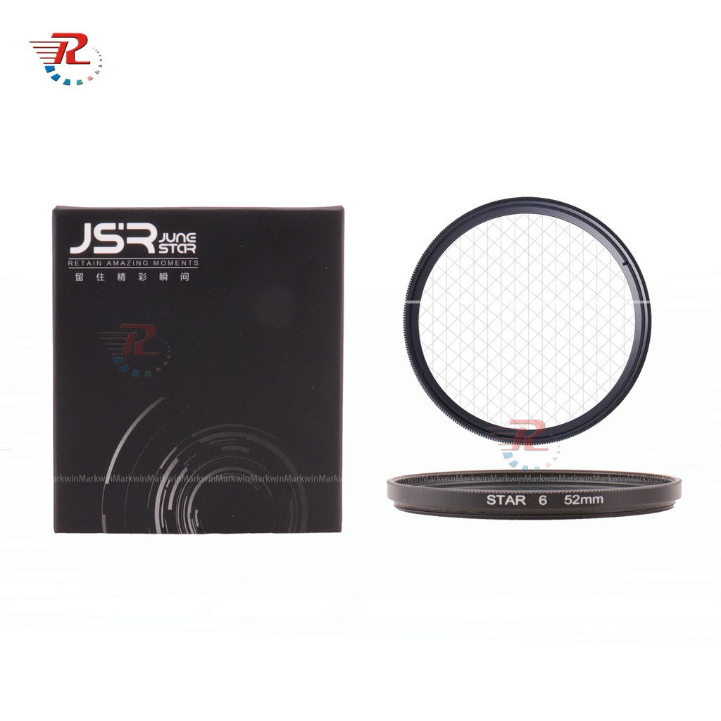 52 มม.Star Filter Star6 Point Line Star Cross Lens Filter สําหรับกล้องทั้งหมดพร้อมเลนส์ 52 มม.