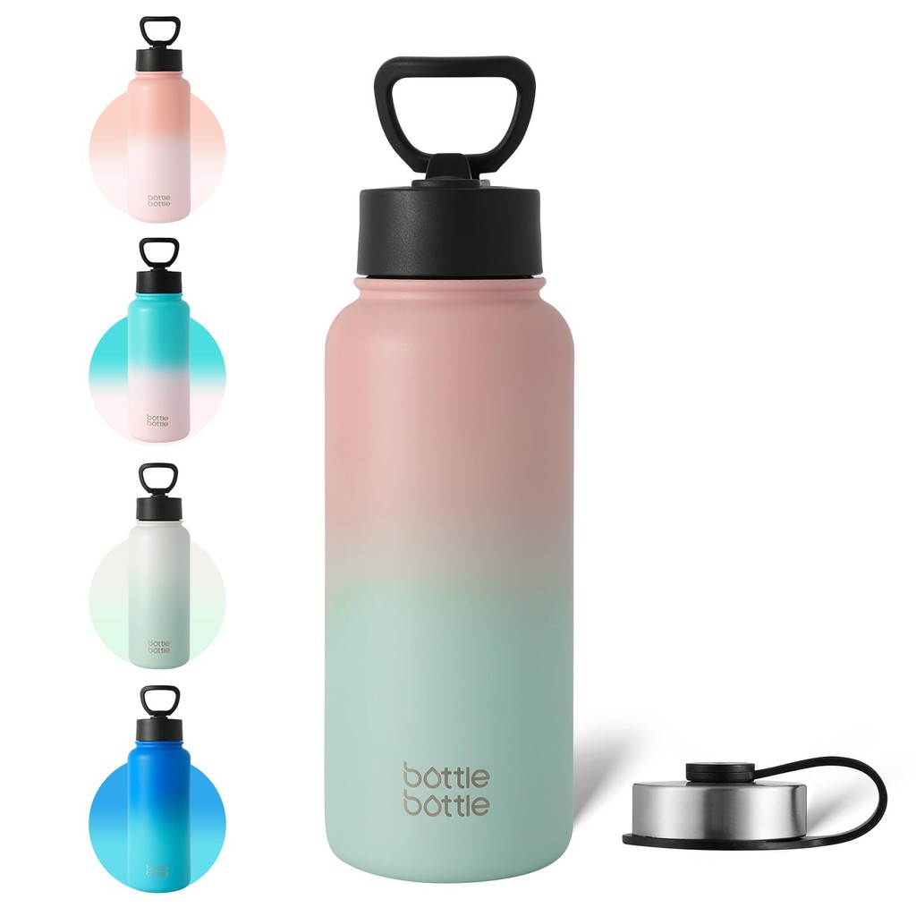 BOTTLE BOTTLE 1 Liter Water Bottle Stainless Steel Water Bottle Children Direct Drinking Stainless S