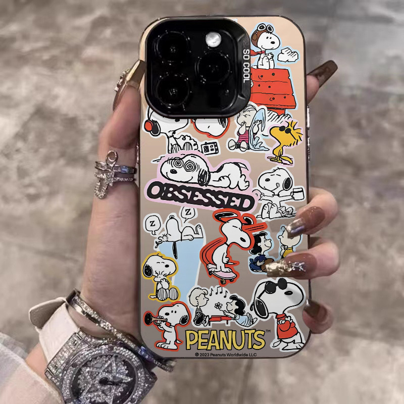 ❤️จัดส่งทันที❤️เคสไอโฟน11 13 14 15 16 Pro Max Snoopy Magnetic Cartoon Case For iPhone 13PM,16PM,15PM,14PM,12PM