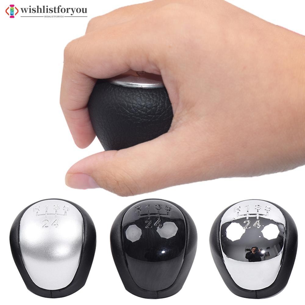 Wishlistforyou 5 ความเร็วรถ Auto คู่มือเกียร์ Shift Knob Head Lever Shift Knob Stick Handle Shifter 