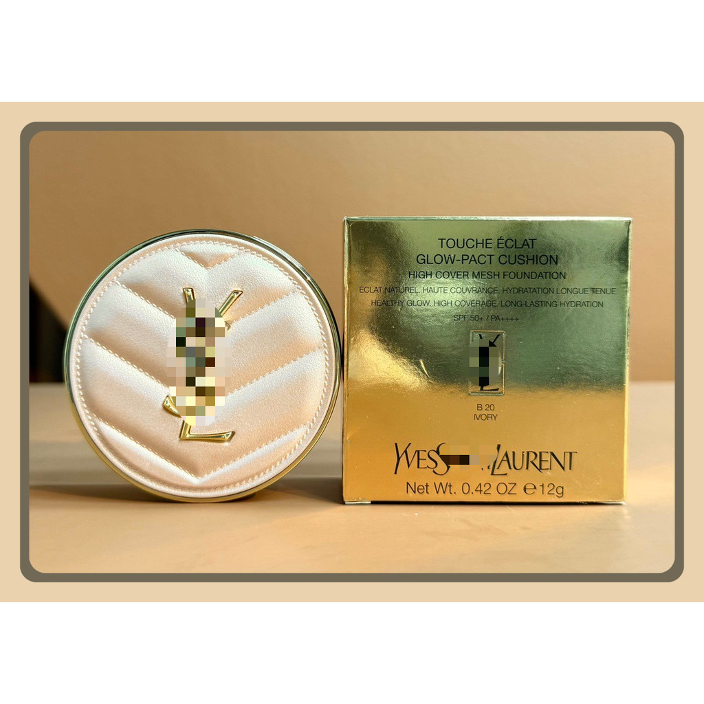 YL Pink Gold Leather Air Cushion แป้งแต่งหน้าคอนซีลเลอร์ B10 # B20 12g