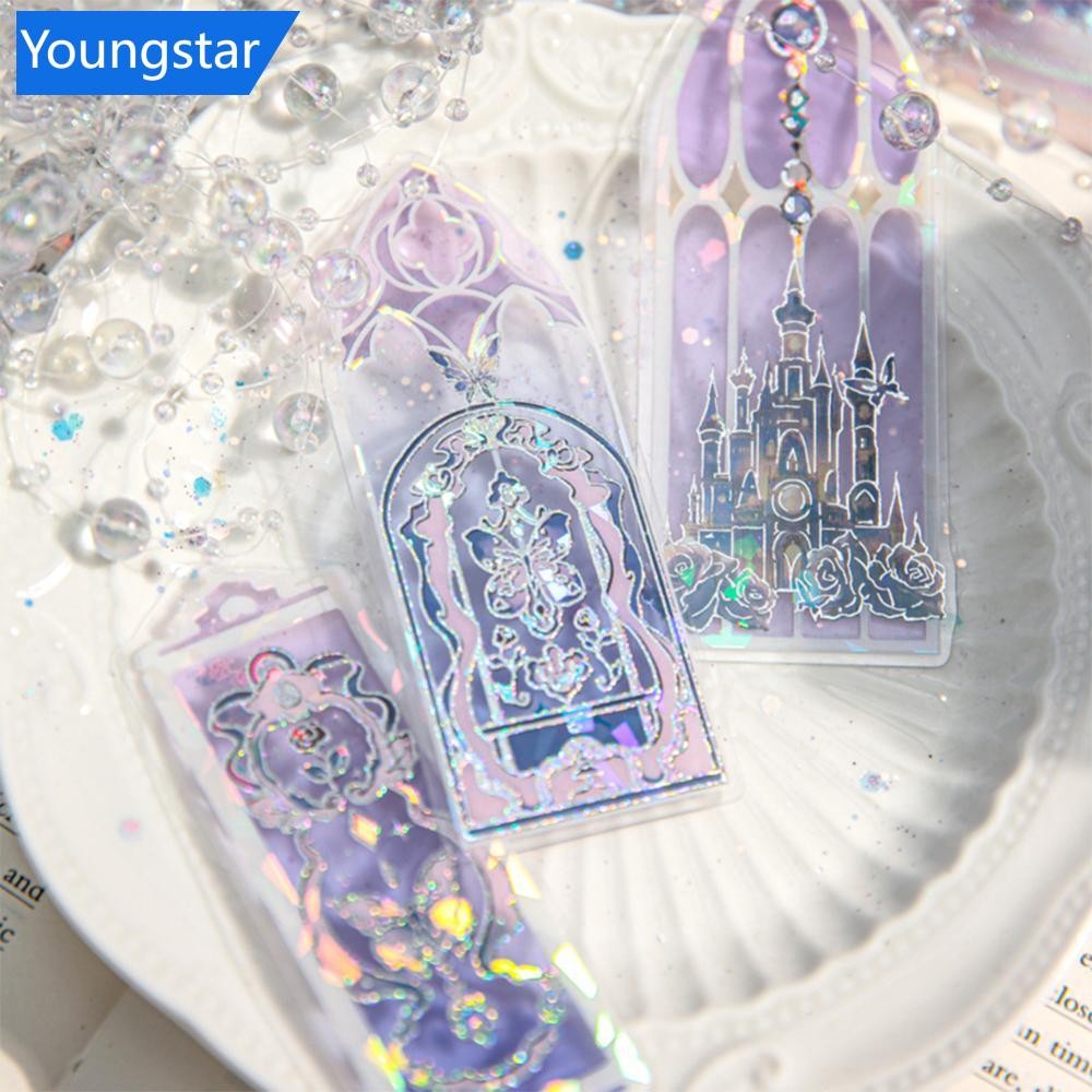 FFY 10 ชิ้น Pearlescent PVC Dream Series บุ๊คมาร์คเรืองแสง Kawaii หนังสือหน้าเครื่องหมายสําหรับอ่าน Ins สไตล์เครื่องเขียนของขวัญ