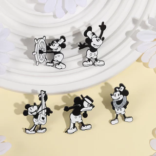 น่ารักตลกมิกกี้เมาส์เคลือบ Pins เข็มกลัดอะนิเมะตัวอักษรเข็มกลัด Pin ป้ายการ์ตูนอุปกรณ์เสริมของขวัญสําหรับเด็ก
