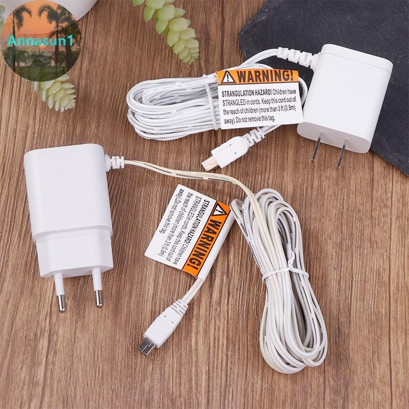 Annasun 110-240V Original EU Power Adapter Charger Mini USB Connector สําหรับ Baby Monitor VB601 VB6