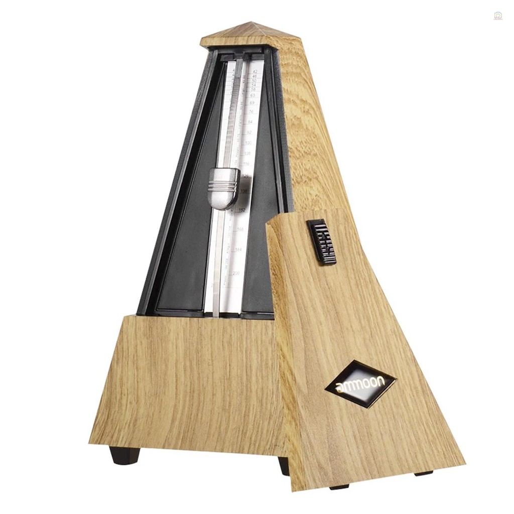 Ammoon Universal Pyramid Mechanical Metronome วัสดุ ABS สําหรับกีตาร์ไวโอลินเปียโนเบสเครื่องดนตรีเคร