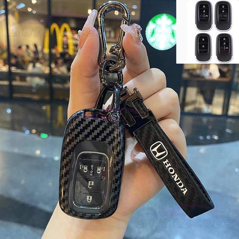 กระเป๋าใส่กุญแจรถยนต์ TPU สำหรับ Honda HRV 2022-2025 Civic RS CRV HRV Vezel HEV Civic FE HRV E ที่ใส