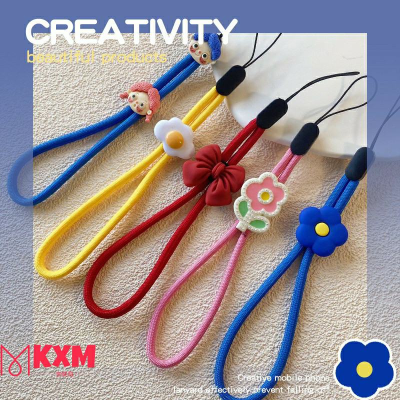 GS07B02 INS Style Black Brown Mobile Phone Strap Anti-lost Lanyard Chain Hanging Cord Universal Adju