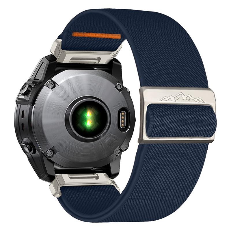 26/22 มม.สายรัดไนลอนยืดหยุ่นสําหรับ Garmin Fenix 8 E Tactix 8 Instest 3 MIP 5X 6X 6 7 7X Pro/Mk2 Mk2i G1/Enduro 2 3 สร้อยข้อมือกีฬาสายนาฬิกา