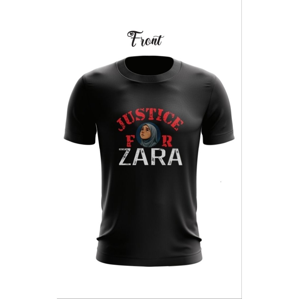 เสื้อยืดสีดําสําหรับ Solidariti Zara Qairina