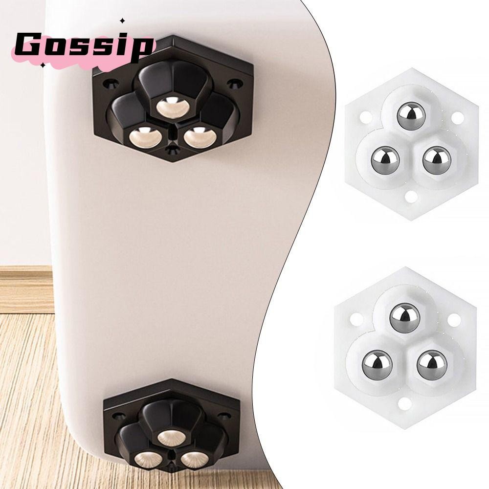 GOSSIP ล้อเฟอร์นิเจอร์, ลูกปิดเสียง 360° หมุนล้อสากล,ทนทานกาวในตัวมั่นคงเฟอร์นิเจอร์ย้ายอุปกรณ์เสริม