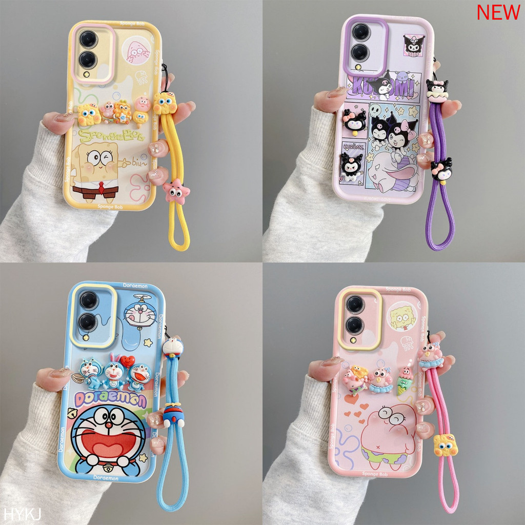เคส vivo Y17S Anti fall อะนิเมะการ์ตูน TPU ซิลิโคนอ่อนนุ่ม 3D เคสโทรศัพท์น่ารัก XXLK
