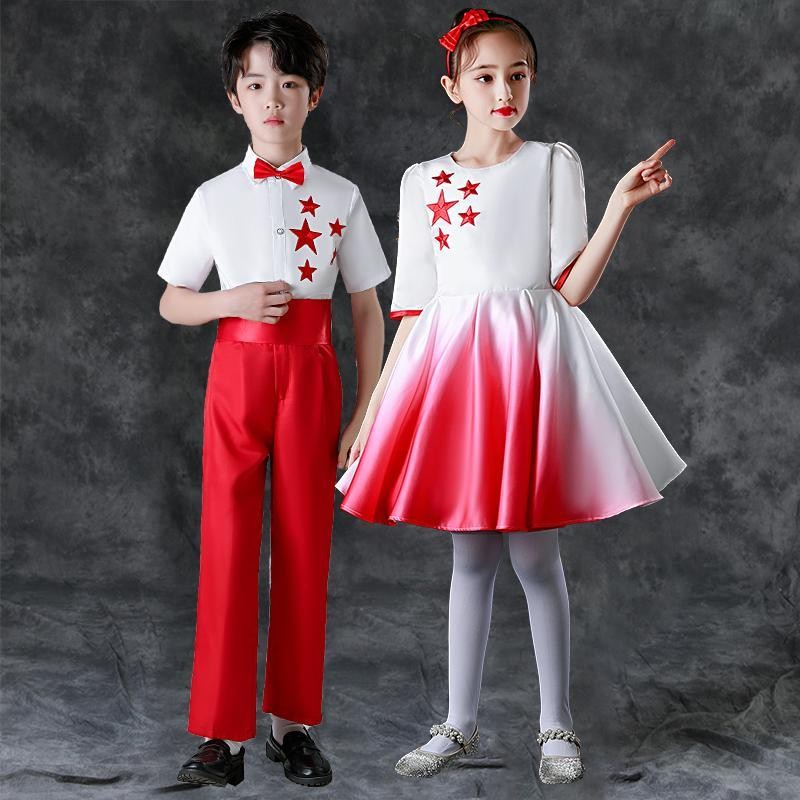 Buwan ng wika เครื่องแต่งกายสําหรับเด็กผู้หญิง เด็ก choir เครื่องแต่งกายประสิทธิภาพสําหรับวันเด็ก คล