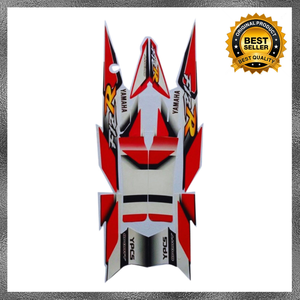 MERAH Yamaha F1ZR 2002 Red Standard Striping Sticker ที่ดีที่สุด Yamaha F1ZR 2002 Body List Standard