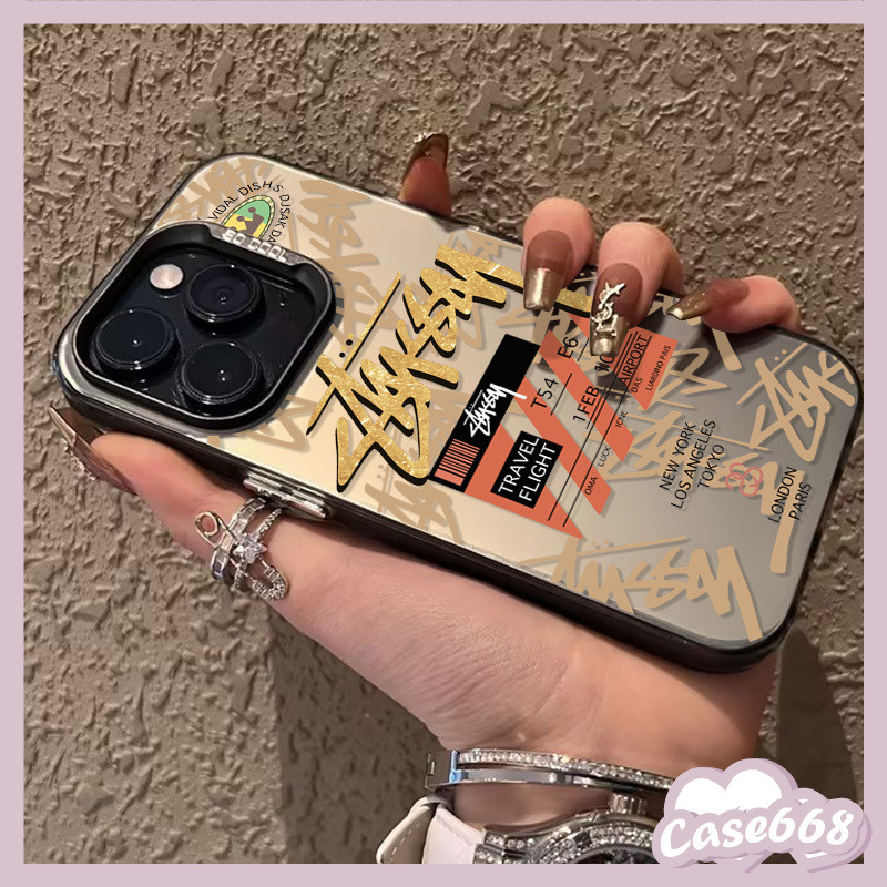แฟชั่นอาวุโส Stussy Soft เคสOPPO A38 A17 A16 A12 A18 A15 A7 A57 A54 A31 A76 A74 A58 A78 A55 A53 A77 A3s A17K A5s