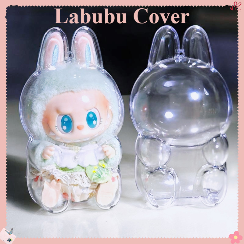 Labubu Cover Labubu กรณีอะคริลิคหนาโปร่งใส Labubu กรณี Labubu กระเป๋า Plush ตุ๊กตากล่องเก็บ