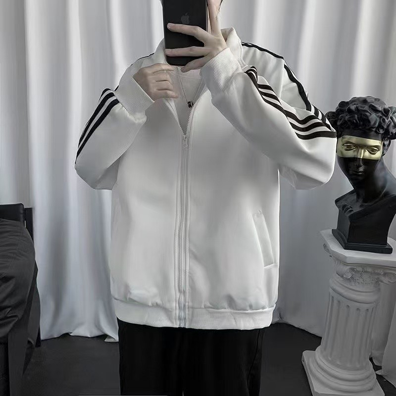 Trendy.Man เสื้อแจ็คเก็ตกันหนาวแขนยาวมีซิป S-5XL รูปที่ 8