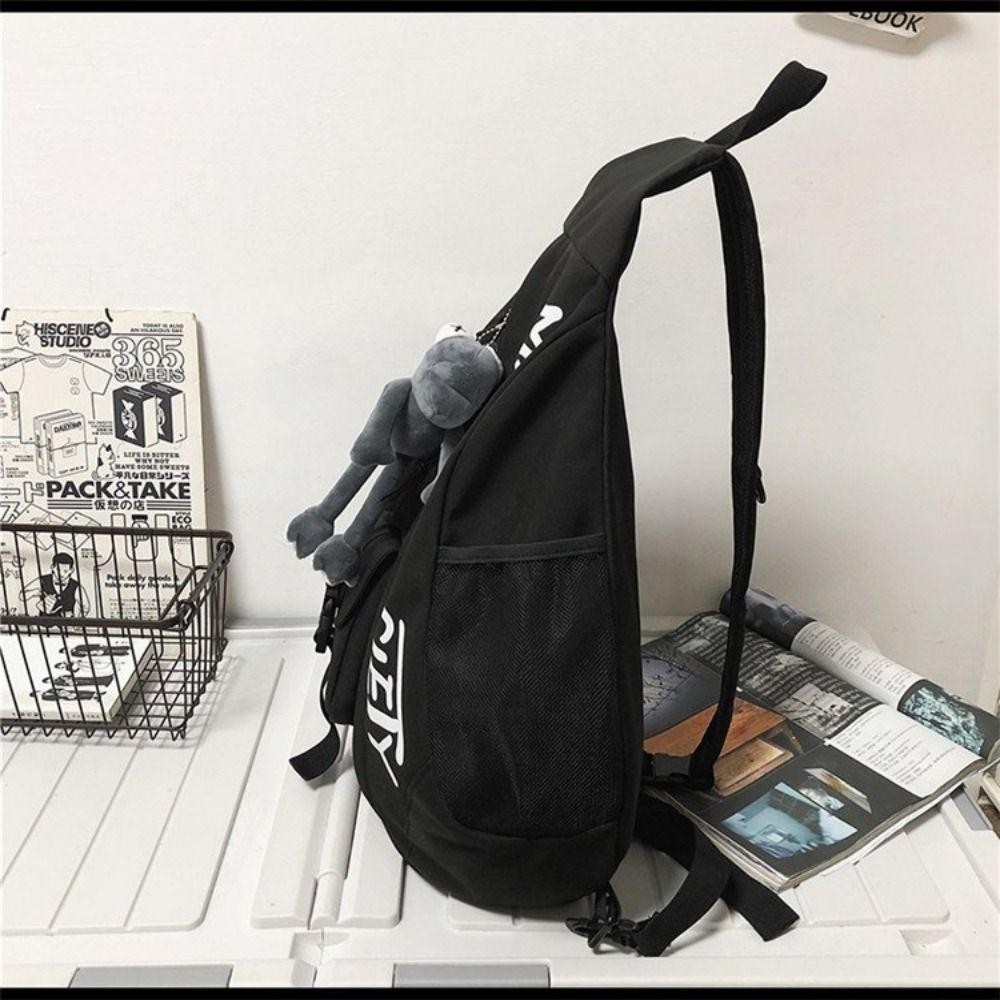 Lily Men Chest Bag, กระเป๋าสะพาย Messenger แฟชั่นเกาหลี, กระเป๋าสะพายข้างเดินทางความจุขนาดใหญ่แบบลําลอง