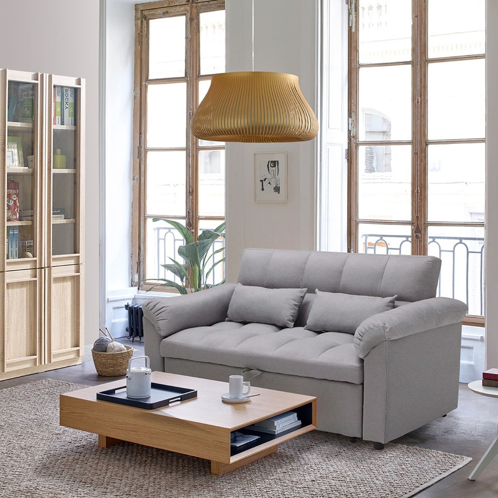 Koncept Furniture โซฟาเบด รุ่น Flero สีเทา (156x88x90 ซม.)  แบรนด์ KONCEPT FURNITURE