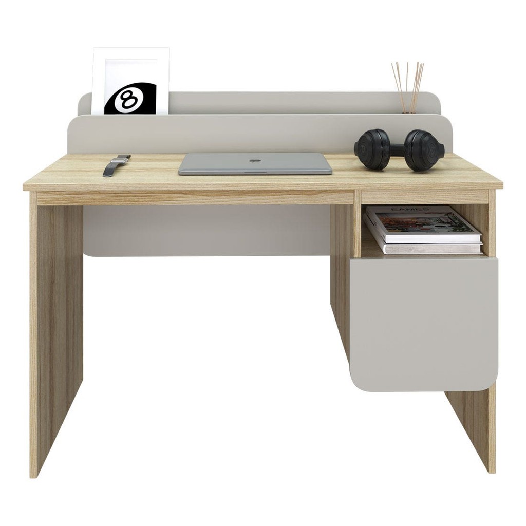 Koncept Furniture โต๊ะทำงาน รุ่น Brooker สีไม้อ่อน (120x50x90 ซม.) แบรนด์ KONCEPT FURNITURE
