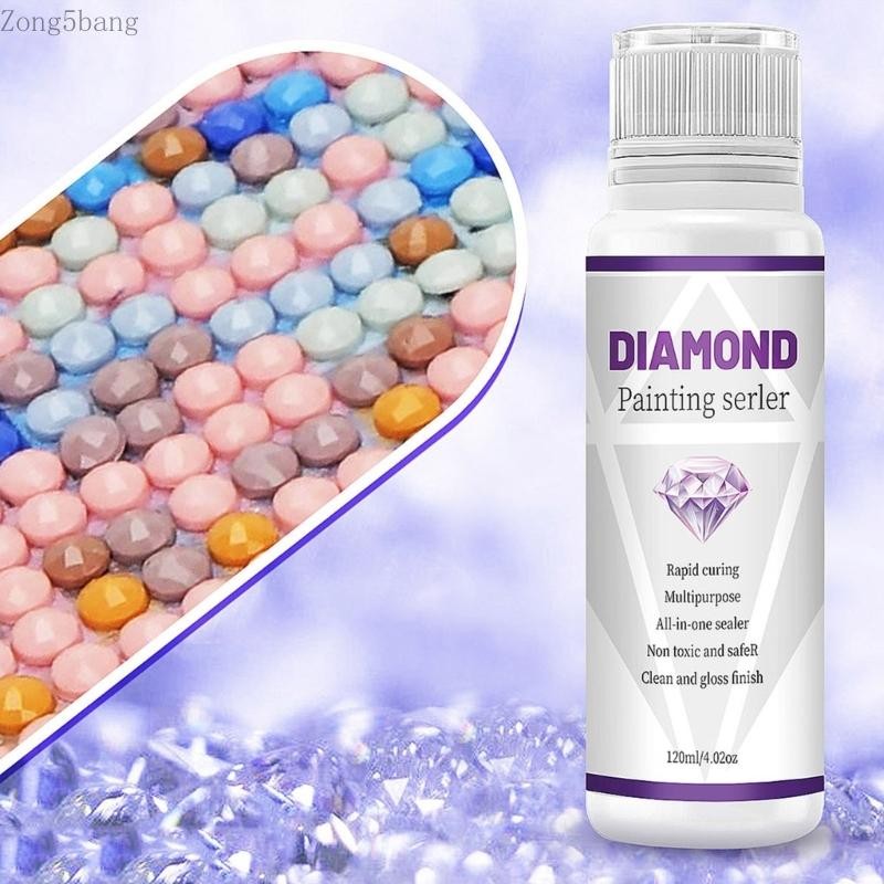 Zong 120ML แห้งเร็ว Diamond-Sealer ภาพวาดกาวฟองน้ํา-หัว DIY เครื่องมือเพชร