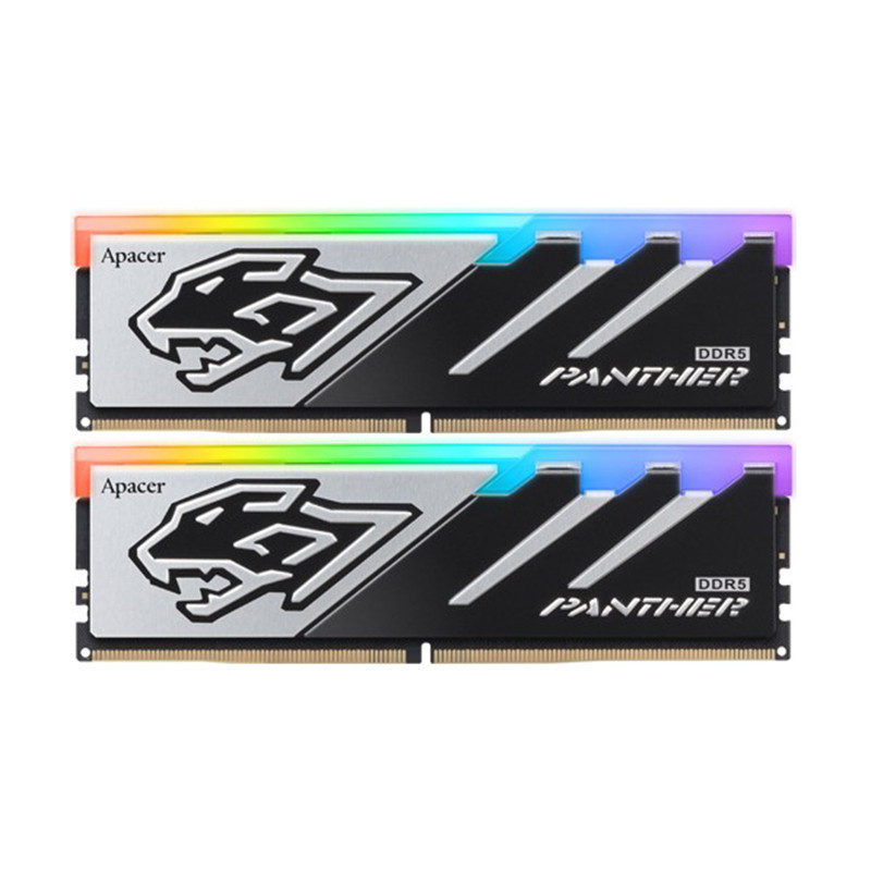 RAM 64GB (32GBx2) 6400MHz RAM APACER PANTHER RGB DDR5 (AH5U64G64C5529BAA-2)