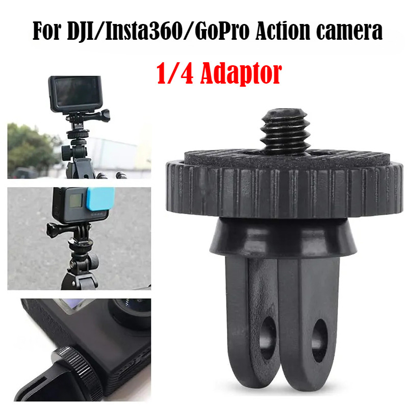 1/4 สกรู Universal 360 Swivel Converter อะแดปเตอร์ขาตั้งกล้องขนาดเล็กสําหรับ Insta360 X4 DJI Action 5 Pro Gopro