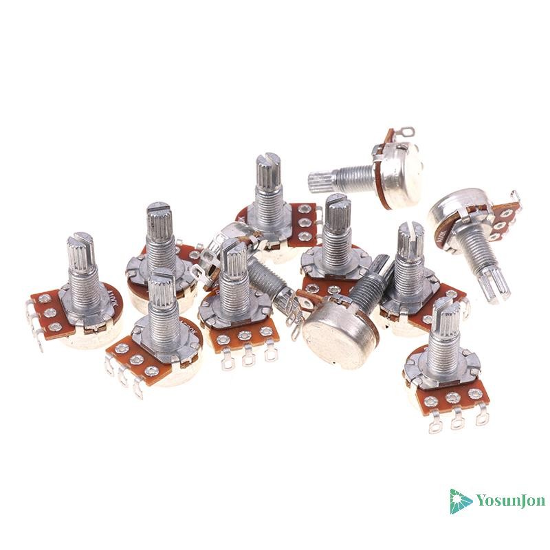 YosunJon] ก้านทองเหลือง Potentiometer สําหรับกีตาร์ไฟฟ้าเบส A250K/B250K/A500K/B500K ใหม่