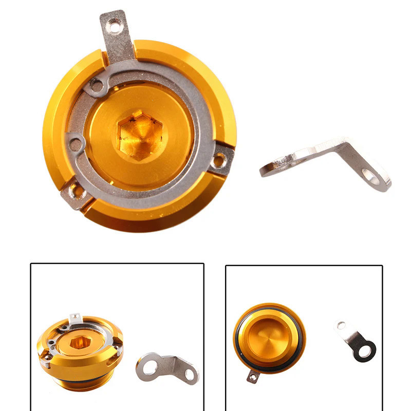 Mo Oil Filler Cap Set for YAMAHA WR250F  FZ1 FZ6  FZ6R TZ250A  TZ250F TZ250D  XT660X XV1300  YZF-R12
