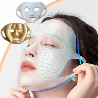 มาร์คหน้าซิลิโคน3D ใช้ซ้ําได้ สําหรับดูแลผิวหน้า ให้ความชื้น เหมาะกับใช้ในบ้าน ร้านเสริมสวย