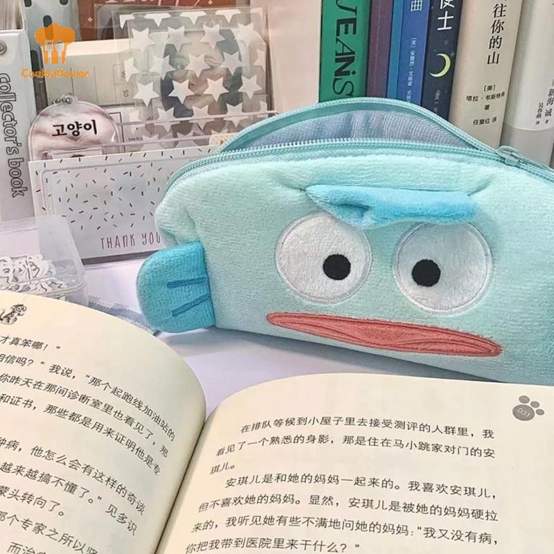 CKFR กล่องดินสอ Hangyodon การ์ตูนน่ารักตุ๊กตานักเรียนกล่องดินสอความจุขนาดใหญ่กระเป๋าเก็บเครื่องสําอางสาวของขวัญใหม่