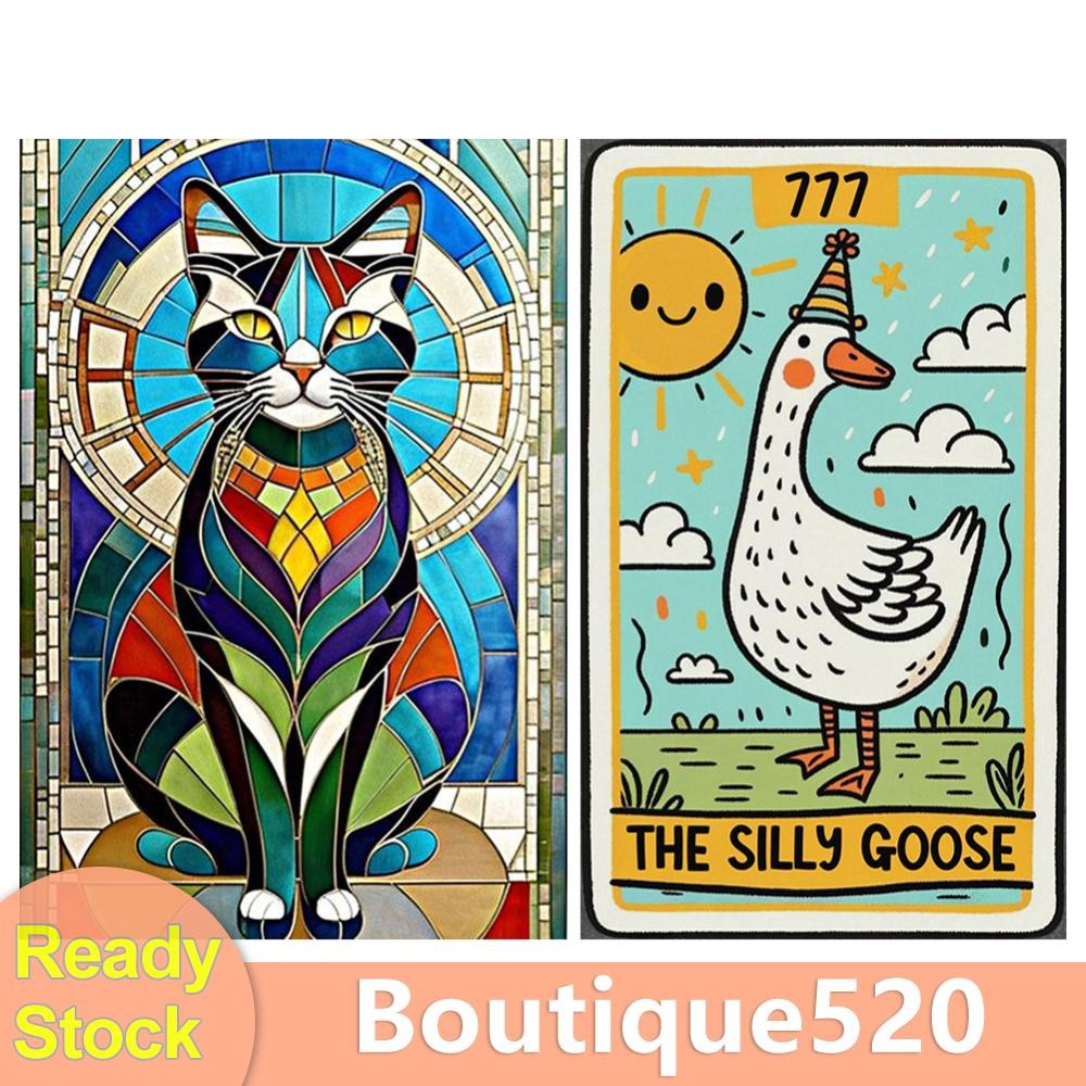 เย็บปักถักร้อยเต็มรูปแบบ Eco-ด้ายฝ้าย 11CT พิมพ์สัตว์ Cross Stitch Kit Art [boutique520.th]