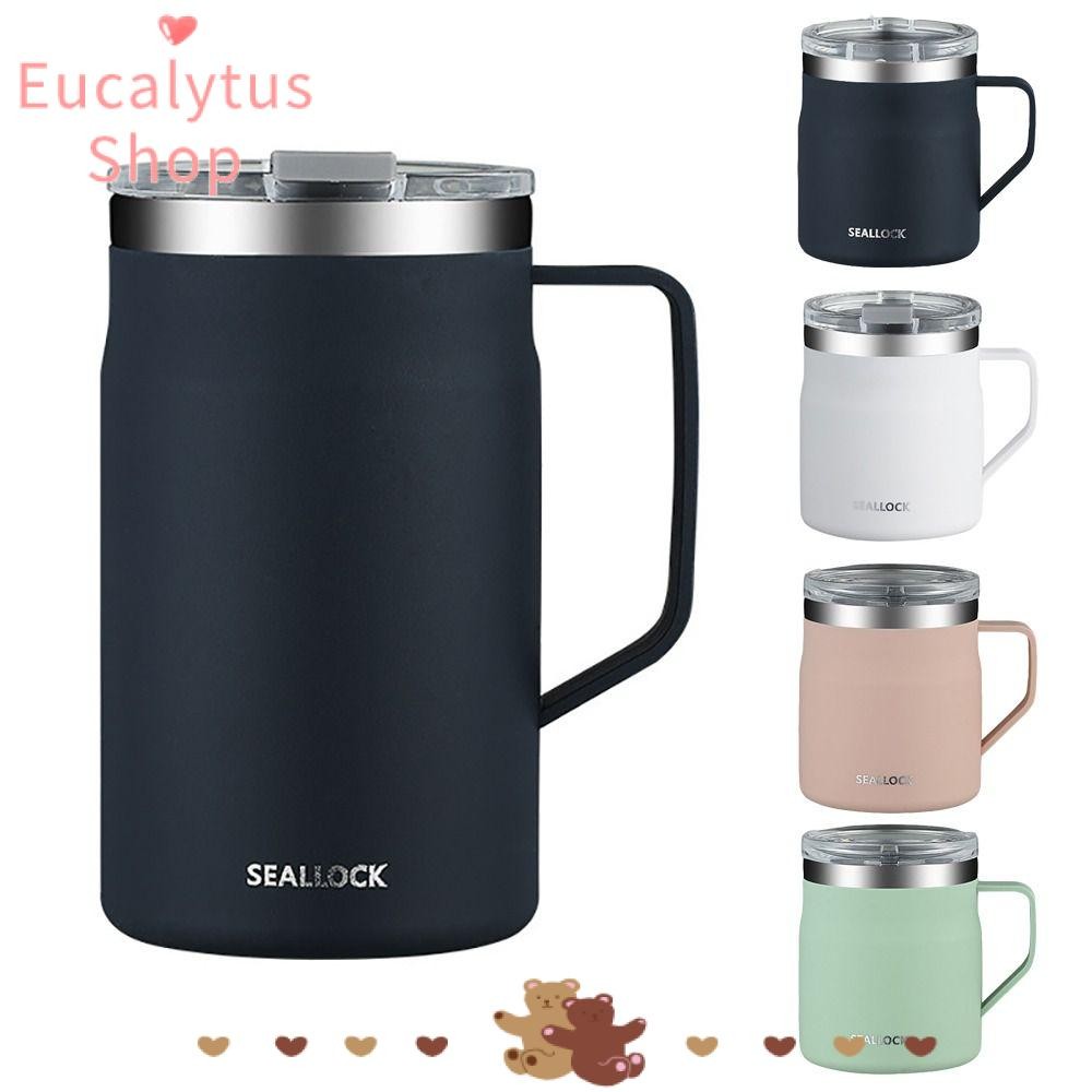 ยูคาไลตัส1 ถ้วยน้ํา,พร้อมฝาปิด 304 แก้วกาแฟสแตนเลส, ฉนวน สองเท่า ชั้น ทนความร้อน เครื่องดื่ม
