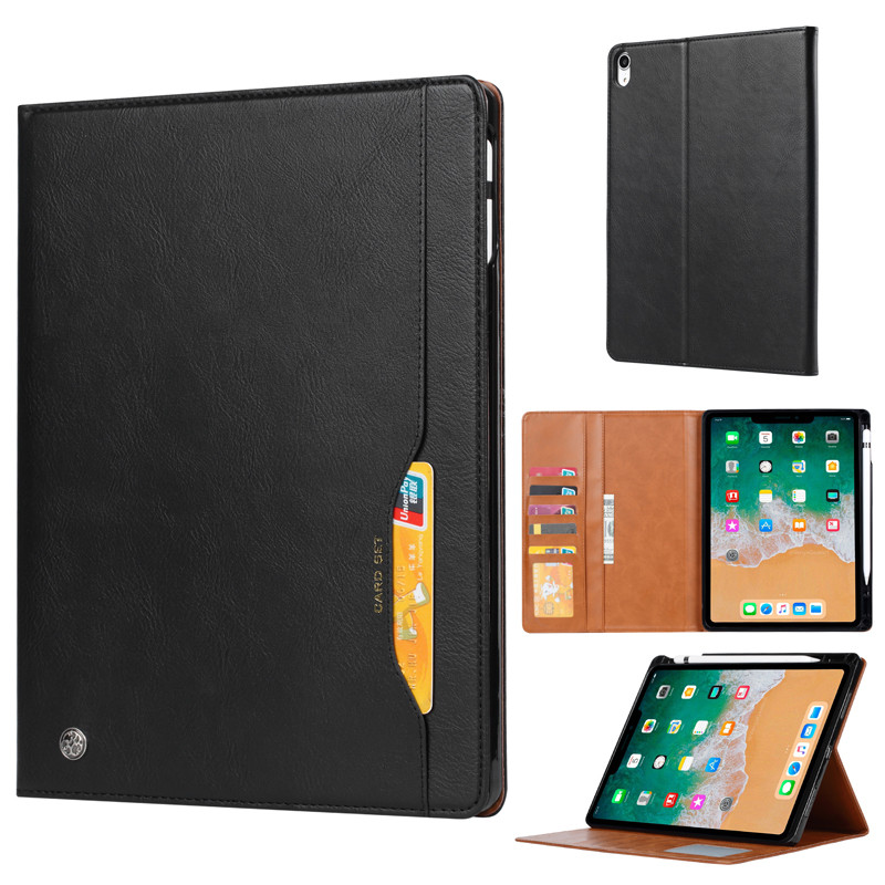 สําหรับ iPad Mini 7 A17 Pro 2024, Mini 6 กรณี ELVEV คลาสสิกหรูหราพลิกกระเป๋าสตางค์หนังแท็บเล็ตพร้อมผู้ถือปากกาพร้อมช่องใส่การ์ด