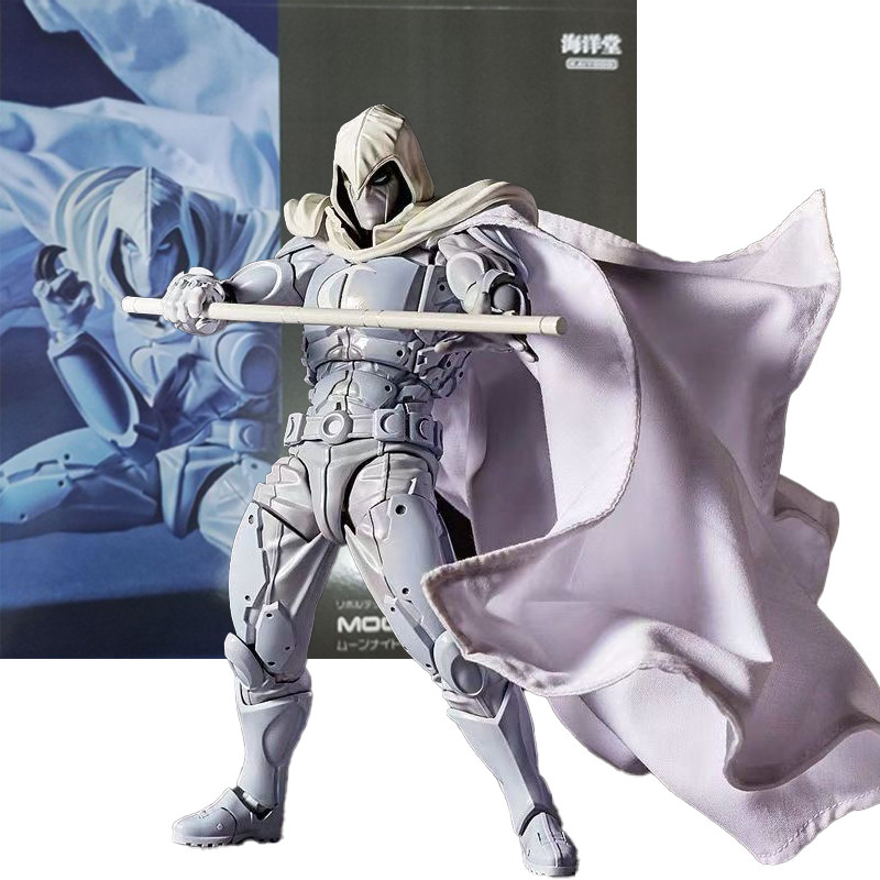 Revoltech Amazing Yamaguchi Moon Knight Action Figure Marvel มนุษย์หมาป่าโดย Night Moon Knight Mdoel ของขวัญ
