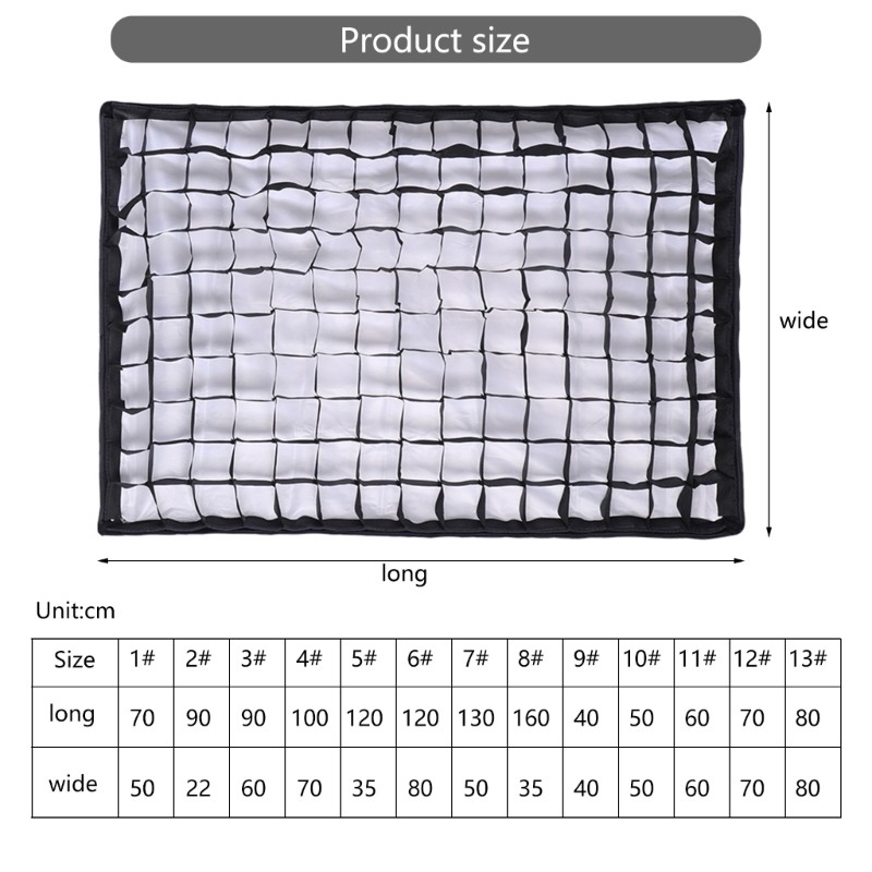 Jenniferac ตาข่ายรังผึ้งสุทธิ Softbox Grid 50×70 22×90 60×90 70×100 35×120 80×120 50×130 ซม. ราคา ถูกที่สุด ดีลบีเคเค แกลเลอรีภาพที่ 2