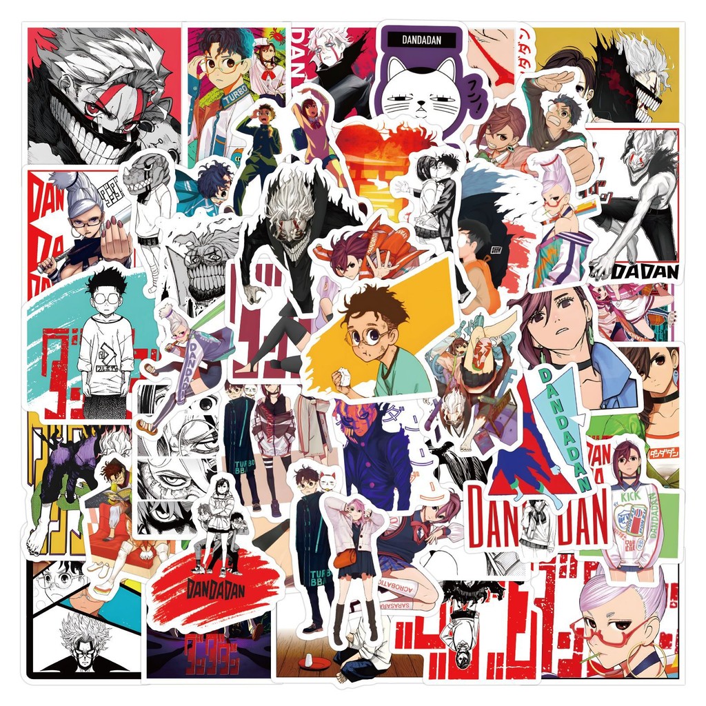 💥พร้อมส่ง💥DANDADAN ดันดาดัน anime JAPAN sticker สติกเกอร์กันน้ำรูปแบบที่แตกต่างกัน 50ชิ้น