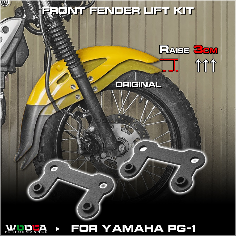 Wooga ด้านหน้า Fender Lift kit สําหรับ YAMAHA PG-1 PG1 PG ONE 2023 2024 2025 บังโคลนหน้า Upper Support Bracket Mount Lifter 3 ซม.
