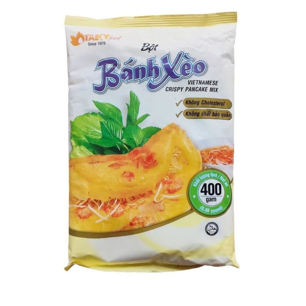 เวียดนามนําเข้า bot banhxeo Pancake Mix Pancake Mix Baking Pancake Mix Mix Mix Premix Edible Mix 400