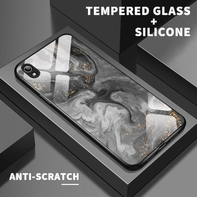 เหมาะสำหรับ VIVO Y91C Y91 Y91i Y93 Y90 Y9s กรณีโทรศัพท์มือถือป้องกันรอยขีดข่วน Artistic Mobile Sands