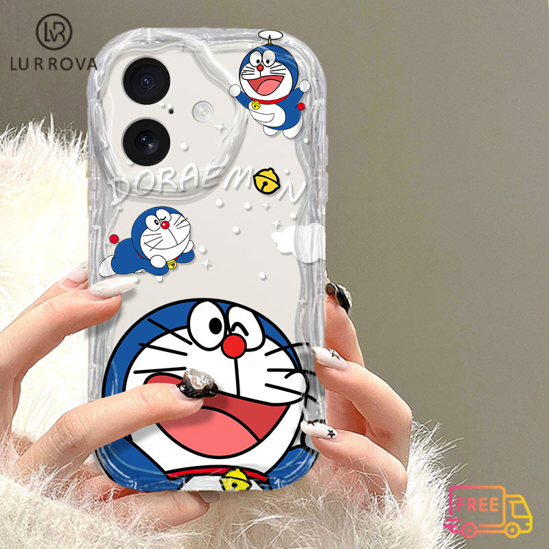 เคส OPPO A60 A79 5G A3 Pro A38 A3X A58 A98 A78 a17k A74 A57 A16 A15 A77 A7 A54 A12 A3s A5 A92 A31 A53 A76โดราเอมอนกันกระแทกเคสโทรศัพท์ TPU