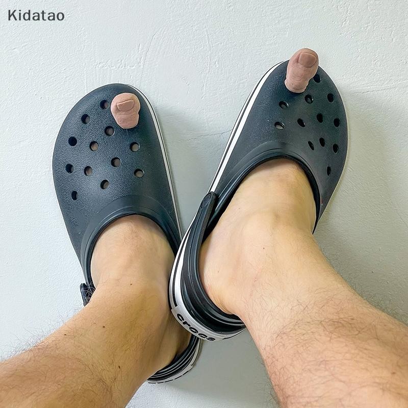 Kidatao Big Toe จระเข้แขวนรองเท้าตกแต่งตลก Crocs ตกแต่งรองเท้าสร้างสรรค์ตกแต่งใหม่