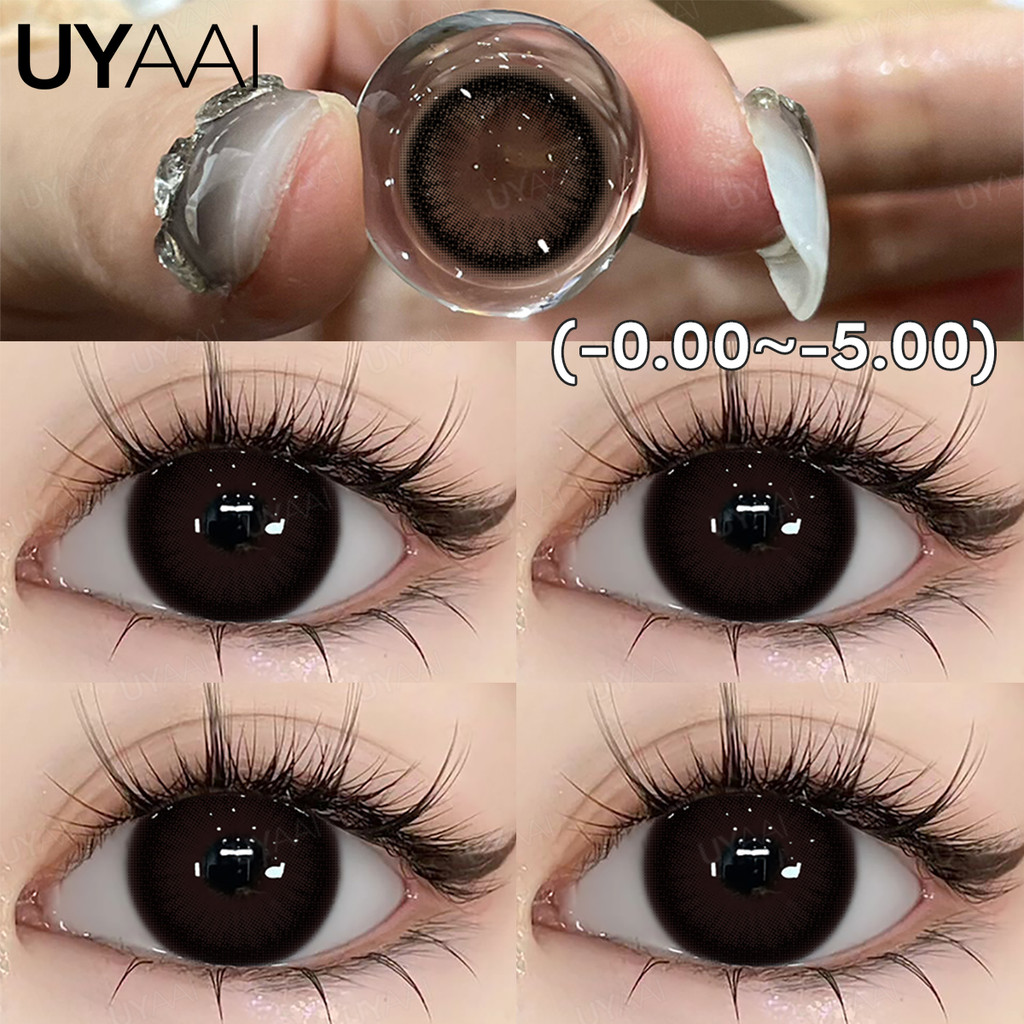 {เกรด -0.00~-5.00} UYAAI x FRESHLADY คอนแทคเลนส์สายตาสั้น บิ๊กอาย 14.5 มม. สีธรรมชาติ