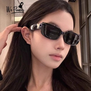 We Flower Cool Black Gold V สี่เหลี่ยมผืนผ้าแว่นตากันแดดสําห…