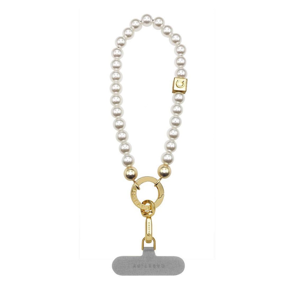 [พีดีเอ็ม] Casetify Pearl Style สายรัดข้อมือโทรศัพท์มือถือโซ่ High-End Metal Wrist Chain เคสโทรศัพท์แบบพกพา Lanyard