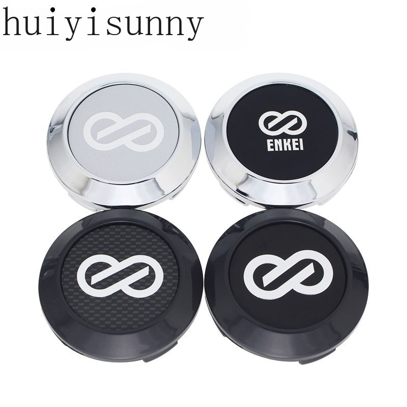 Hys 4 ชิ้น 64 มิลลิเมตรญี่ปุ่น racing enkei ล้อสําหรับขอบกลางหมวกล้อรถฝาครอบ hubcaps สําหรับ enkei ข