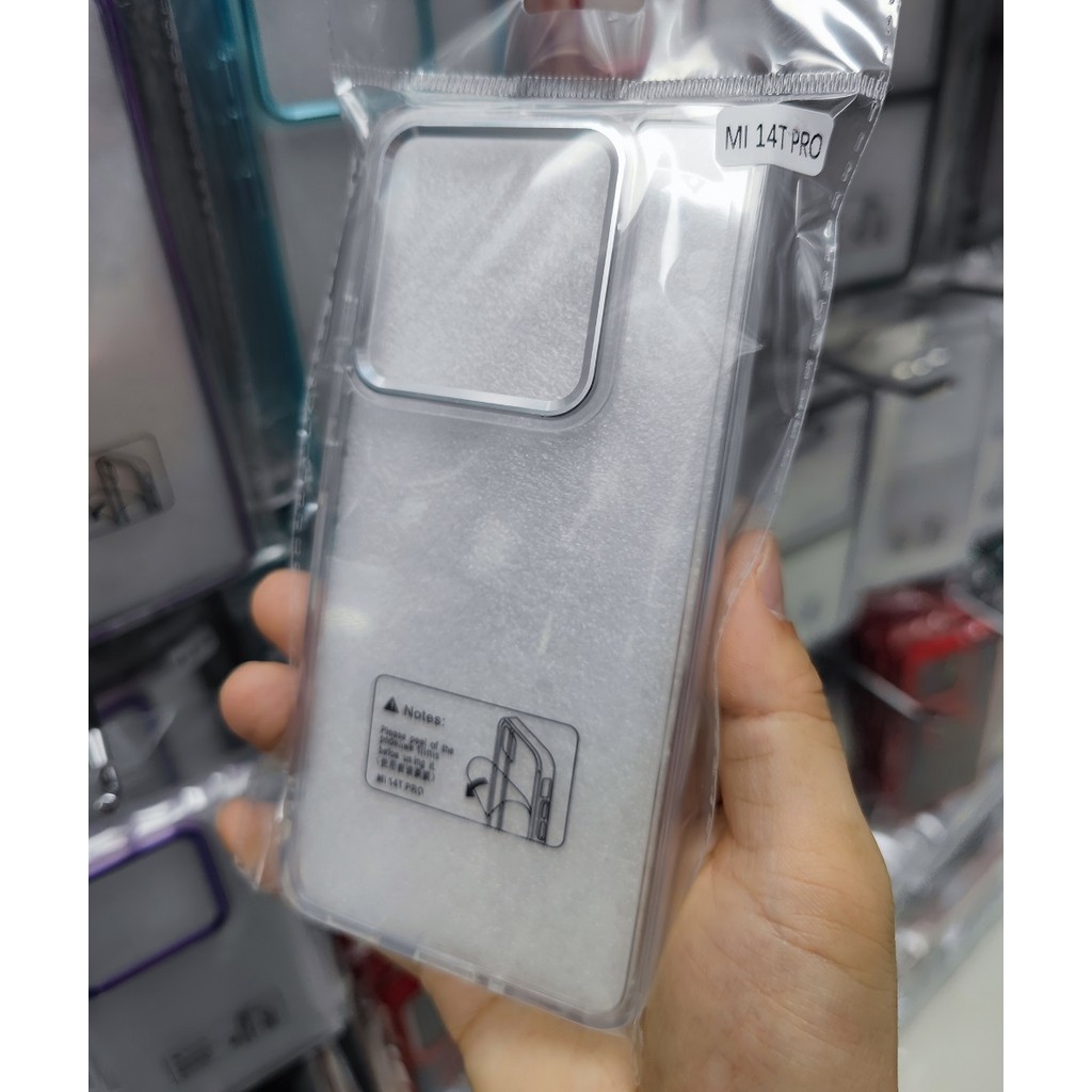 Metal Lens Button High Definition Acrylic เคส Xiaomi 14T Pro เคสโทรศัพท์ Redmi Note13 Note12 Pro 13C 14C เคสกันกระแทก Phone Cover