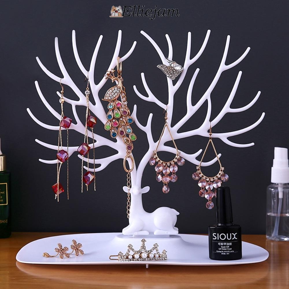 Elliejam ขาตั้งแสดงเครื่องประดับ, PP แหวน Organizer สร้อยคอชั้นเก็บ, ทนทานสร้อยข้อมือ